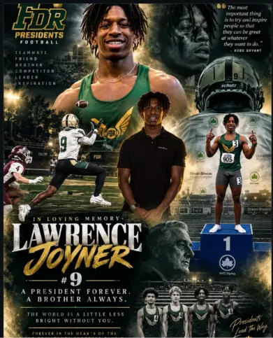 Lawrence Joyner Obituary and Cause of Death - FDR Presidents Football Family Remembers a Beloved Teammate